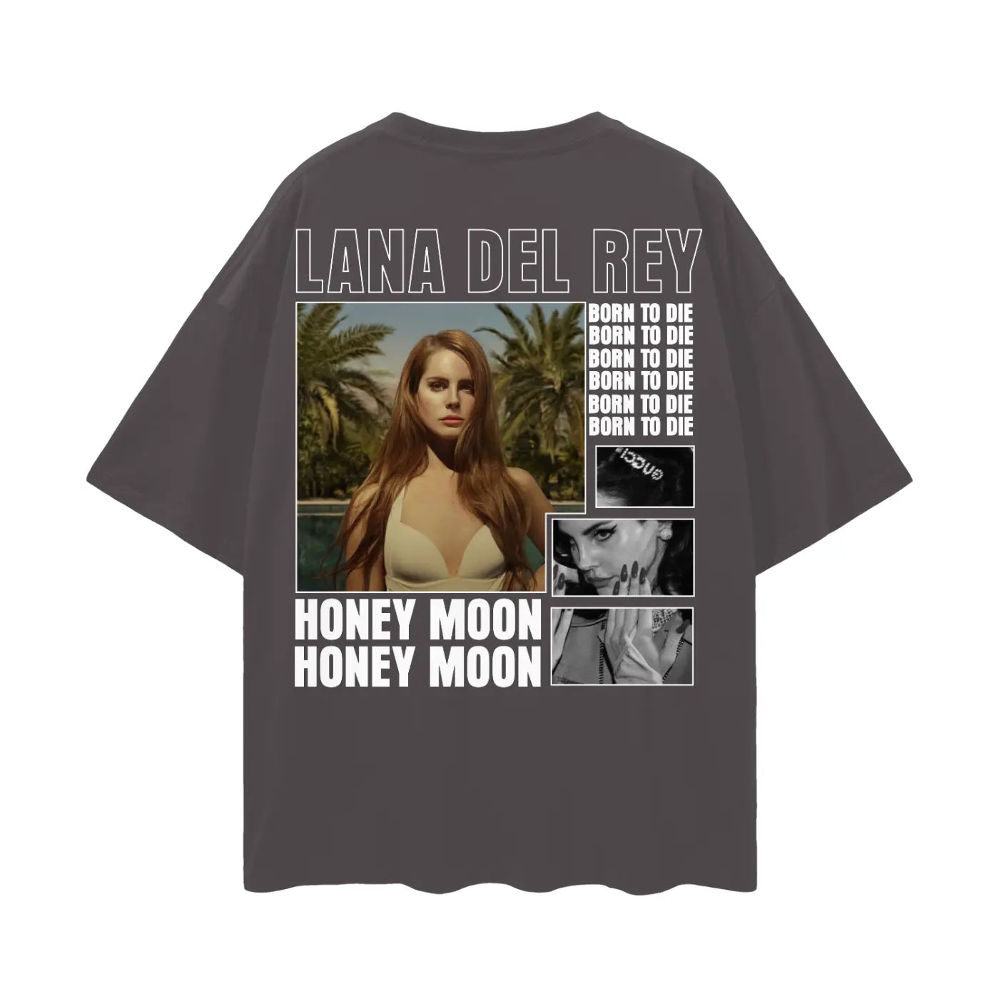 LANA DEL REY Oversize Deep Drop Shoulder Tee ODMPOD