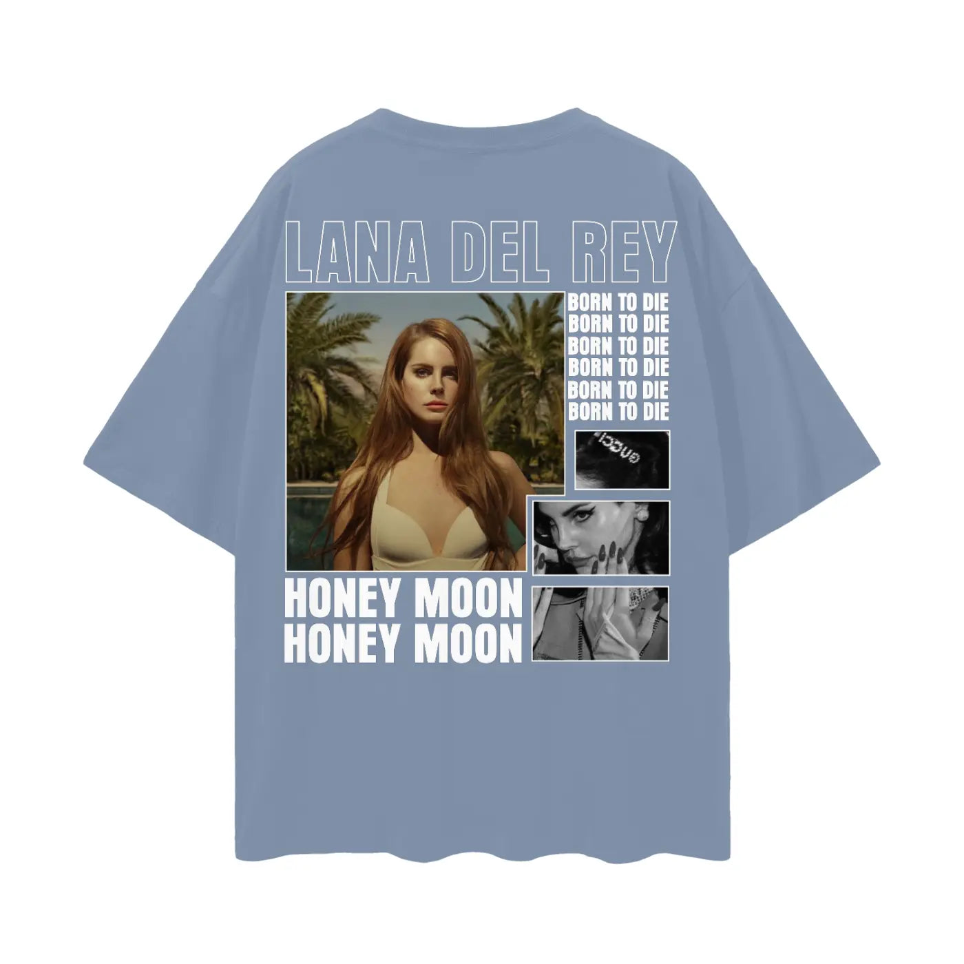 LANA DEL REY Oversize Deep Drop Shoulder Tee ODMPOD