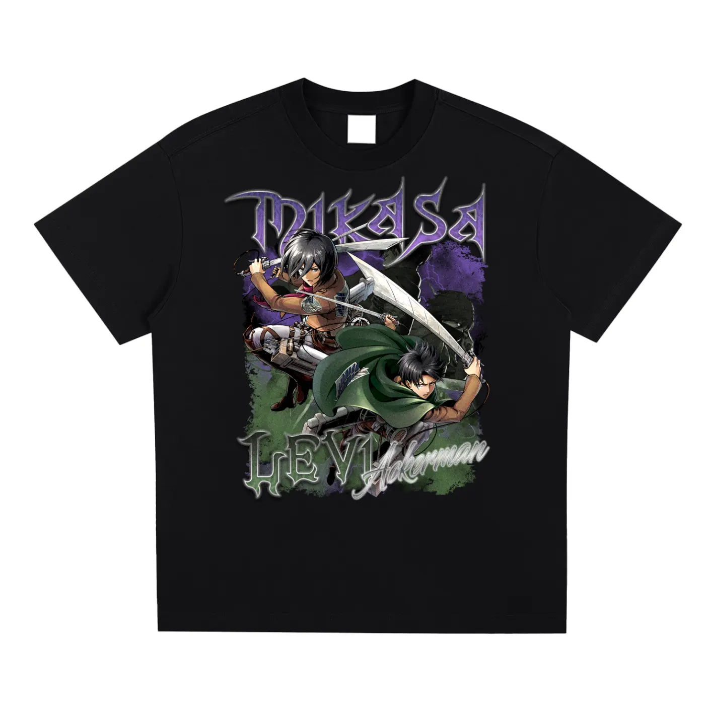 Levi x Mikasa Attack on Titan Sorona Quick-Dry Cooling T-shirt ODMPOD