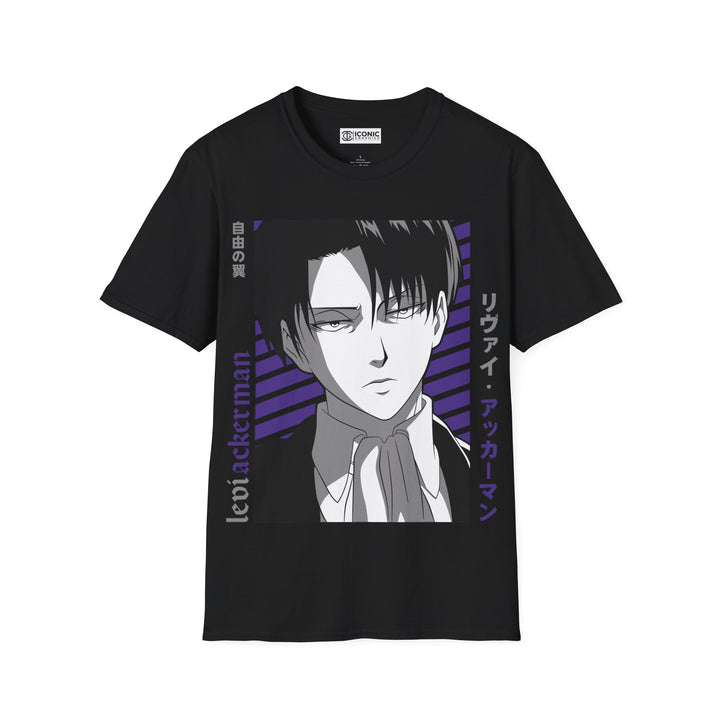 Levi Attack on Titan T-Shirt - IGZ Clothing  - Levi Unisex Softstyle T-Shirt Best Price 26 at IGZ Clothing 