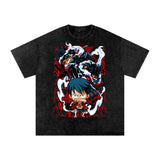 Luffy One piece Acid Wash Oversize T-Shirt ODMPOD
