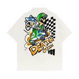 Luigi Death Stare Cuban Collar Short-sleeve Shirt IGZ Clothing