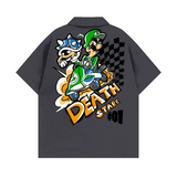 Luigi Death Stare Cuban Collar Short-sleeve Shirt IGZ Clothing
