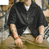 Luigi Death Stare Cuban Collar Short-sleeve Shirt IGZ Clothing