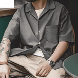 Luigi Death Stare Cuban Collar Short-sleeve Shirt IGZ Clothing