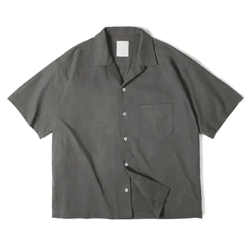 Luigi Death Stare Cuban Collar Short-sleeve Shirt IGZ Clothing