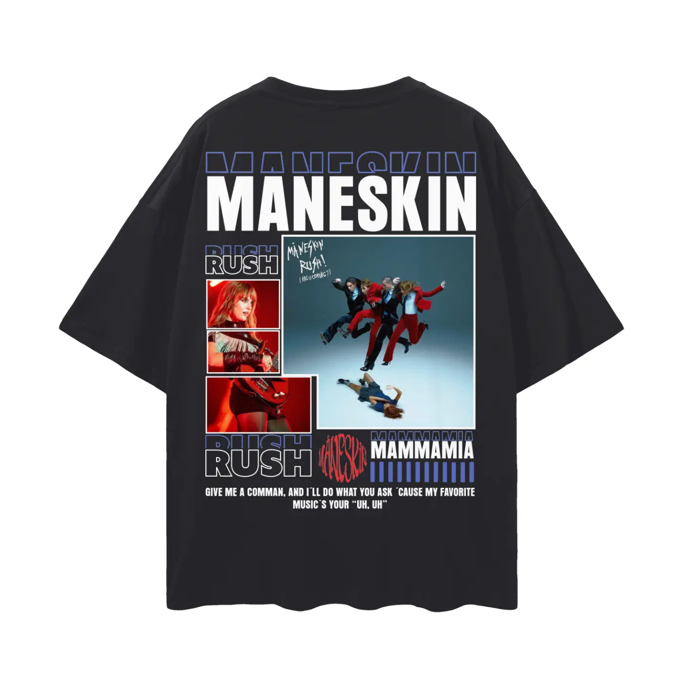MANESKIN Oversize Deep Drop Shoulder Tee ODMPOD