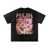 Majin Buu Dragonball Acid Wash Oversize T-Shirt ODMPOD