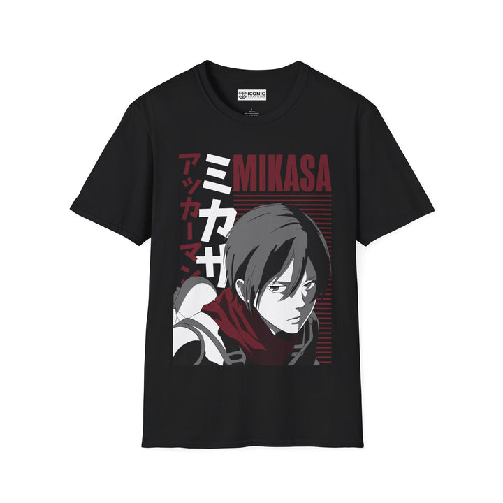 Mikasa Attack on Titan T-Shirt - IGZ Clothing  - Mikasa Unisex Softstyle T-Shirt Best Price 26 at IGZ Clothing 