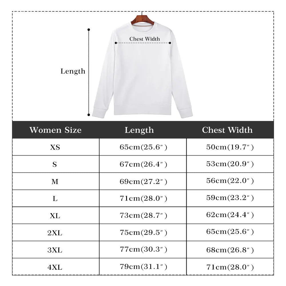 Mitsuri Womens All Over Print Crew Neck Streetwear Sweatshirt IGZ Clothing