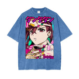 Momo Dandadan Oversize Snow Washed T-Shirt ODMPOD