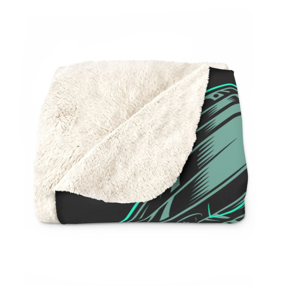 Momo Dandadan Sherpa Fleece Blanket Printify