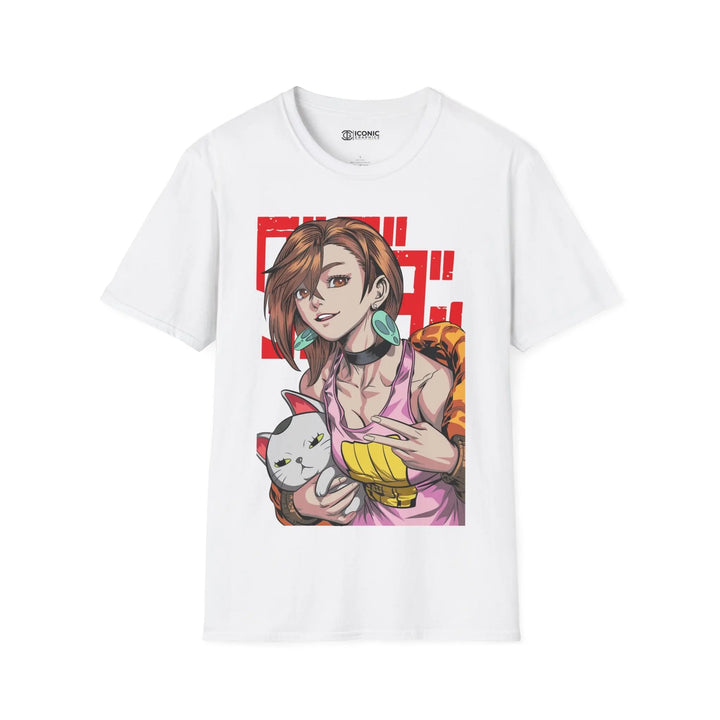 Momo x Turbo Granny Anime-Inspired Unisex Softstyle T-Shirt with Fun Graphic Printify