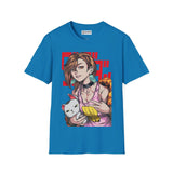 Momo x Turbo Granny Anime-Inspired Unisex Softstyle T-Shirt with Fun Graphic Printify
