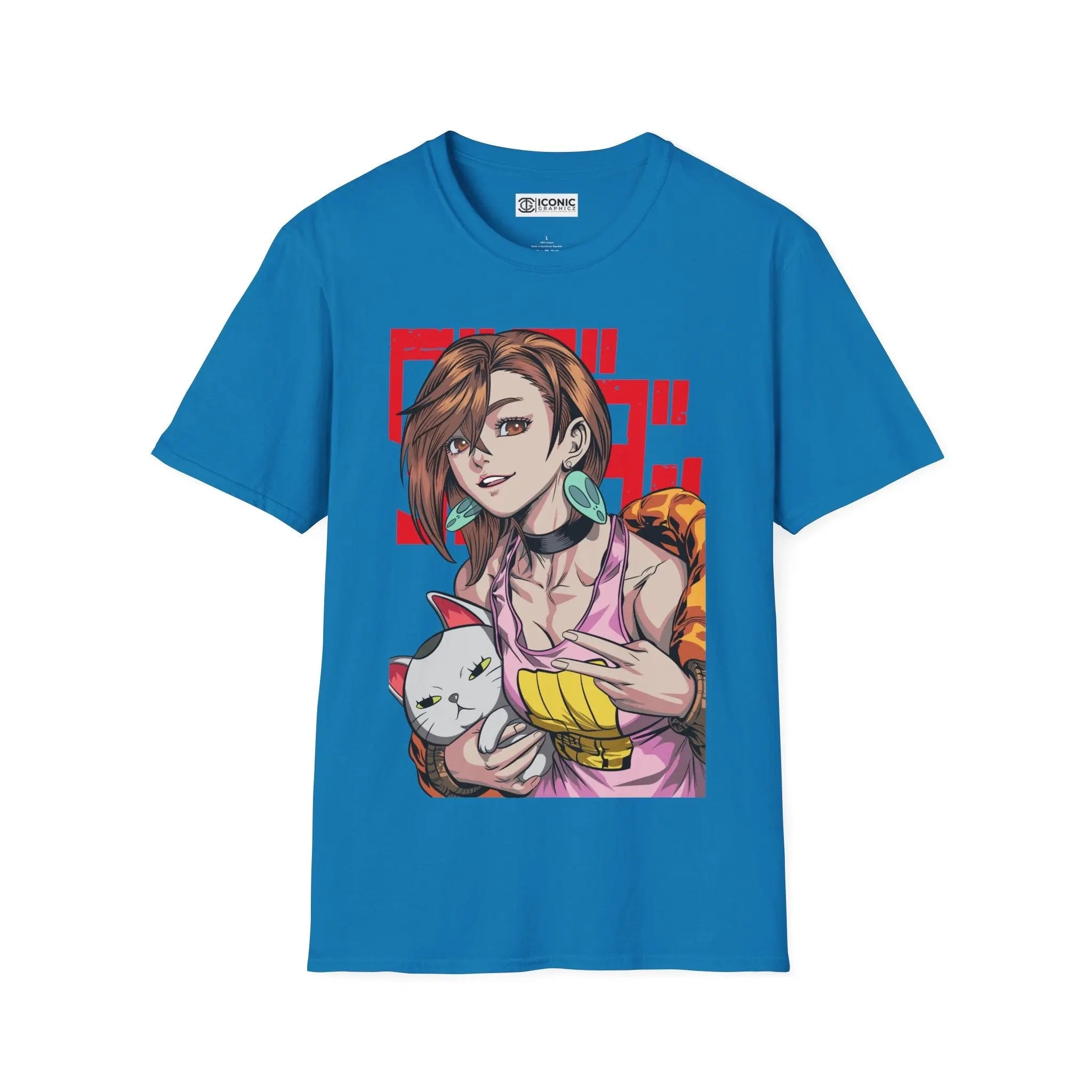 Momo x Turbo Granny Anime-Inspired Unisex Softstyle T-Shirt with Fun Graphic Printify