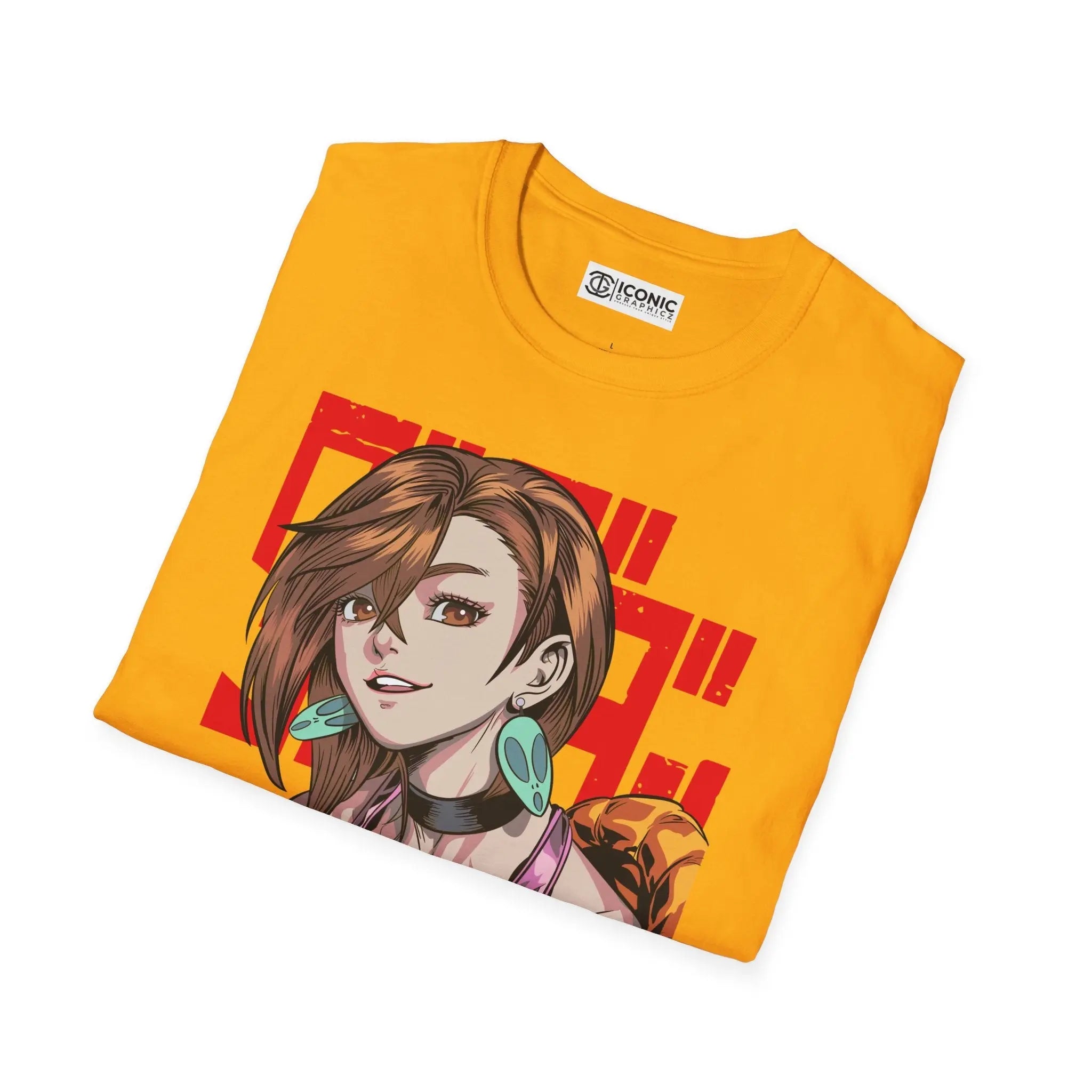 Momo x Turbo Granny Anime-Inspired Unisex Softstyle T-Shirt with Fun Graphic Printify