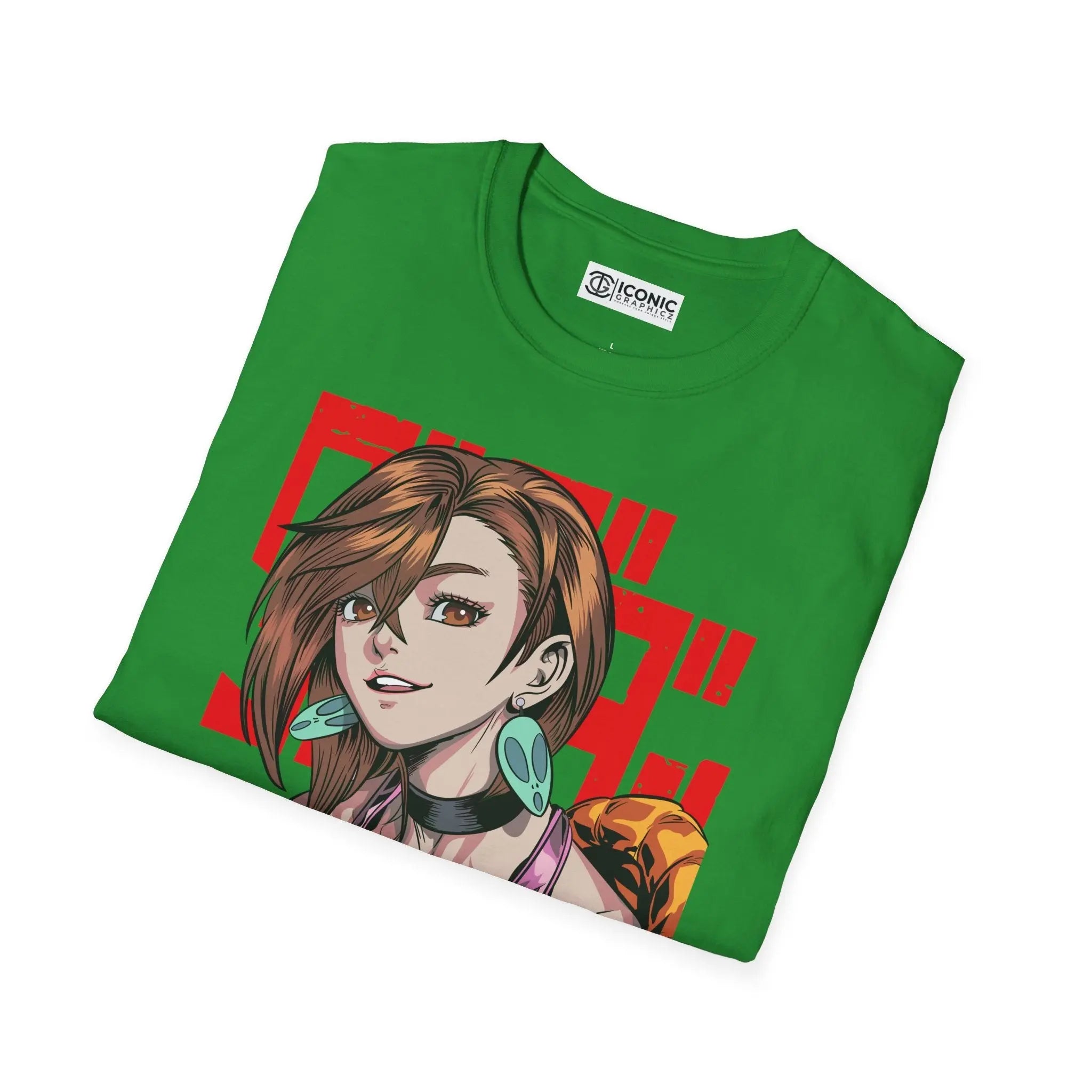 Momo x Turbo Granny Anime-Inspired Unisex Softstyle T-Shirt with Fun Graphic Printify