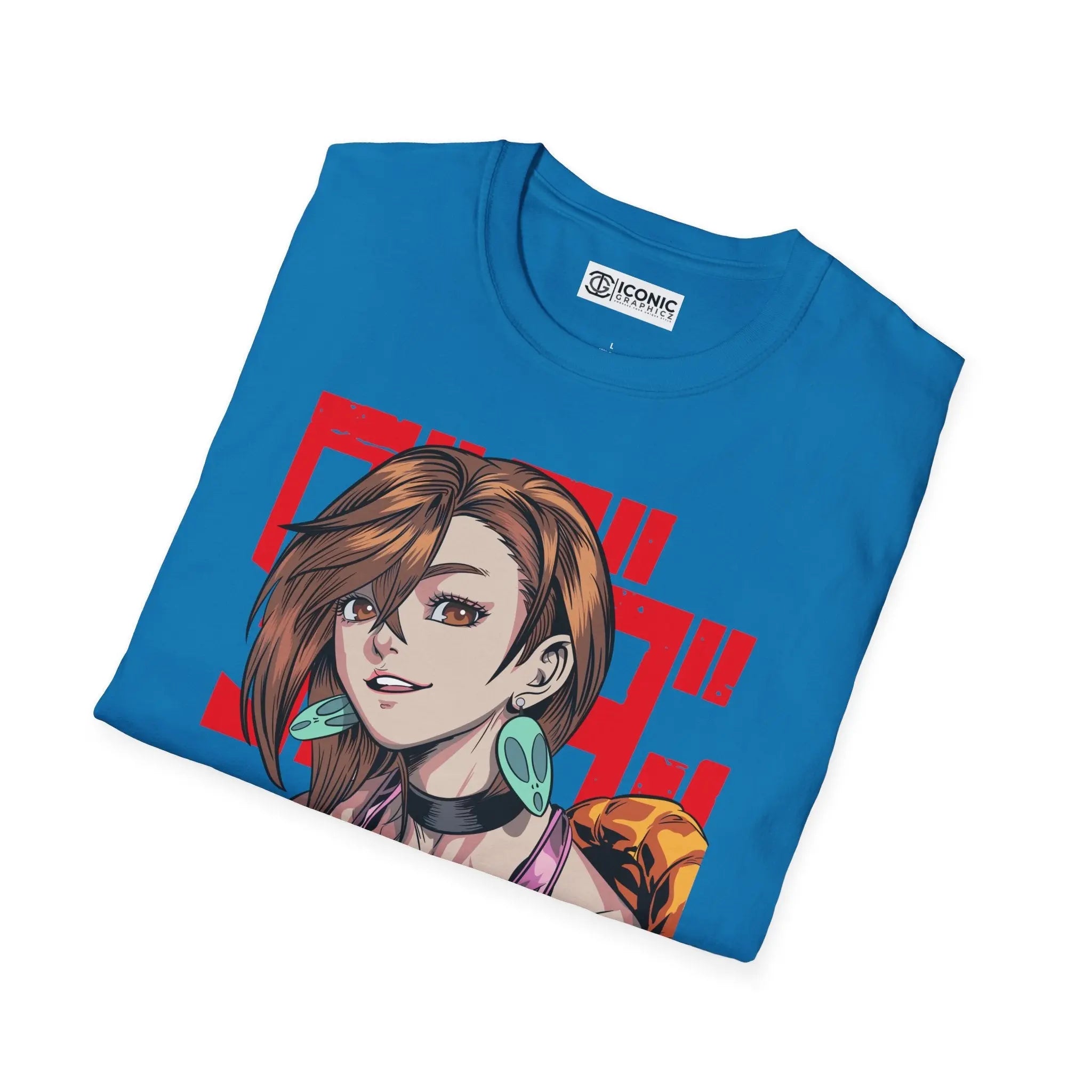 Momo x Turbo Granny Anime-Inspired Unisex Softstyle T-Shirt with Fun Graphic Printify