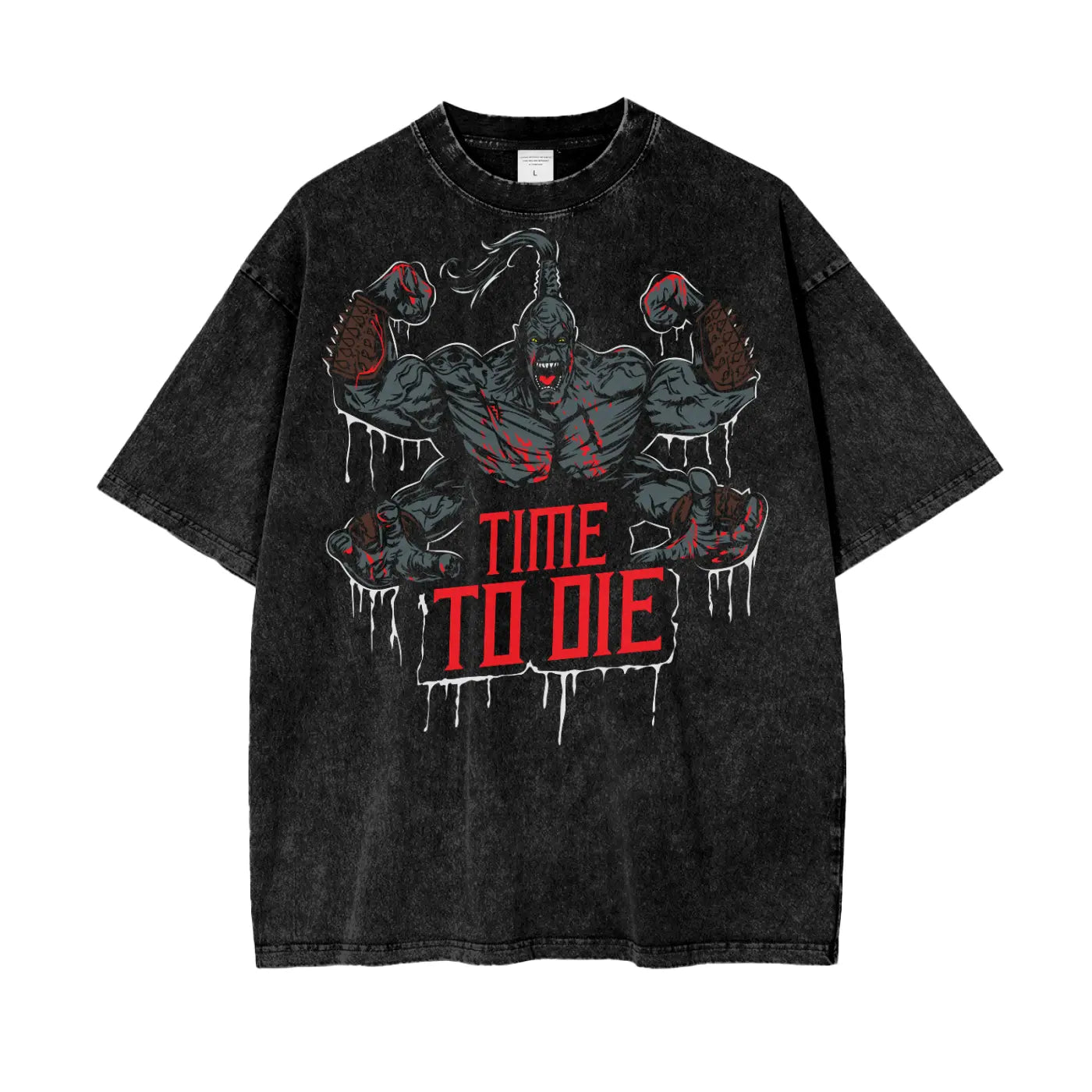 Mortal Kombat Oversize Snow Washed T-Shirt ODMPOD