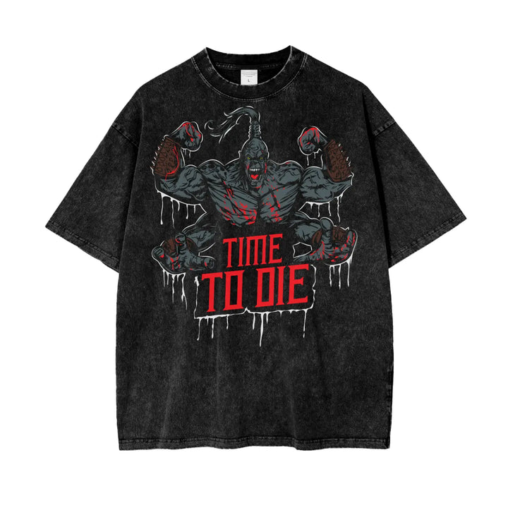 Mortal Kombat Oversize Snow Washed T-Shirt ODMPOD