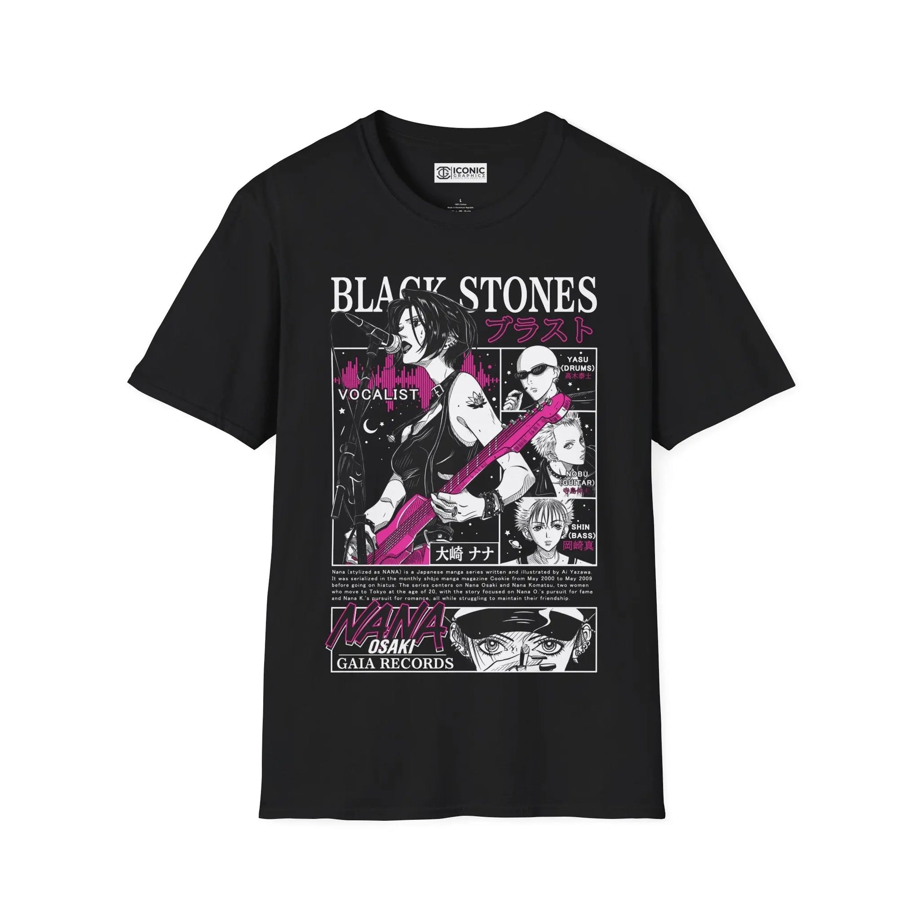 Nana Black Stone T-Shirt Printify