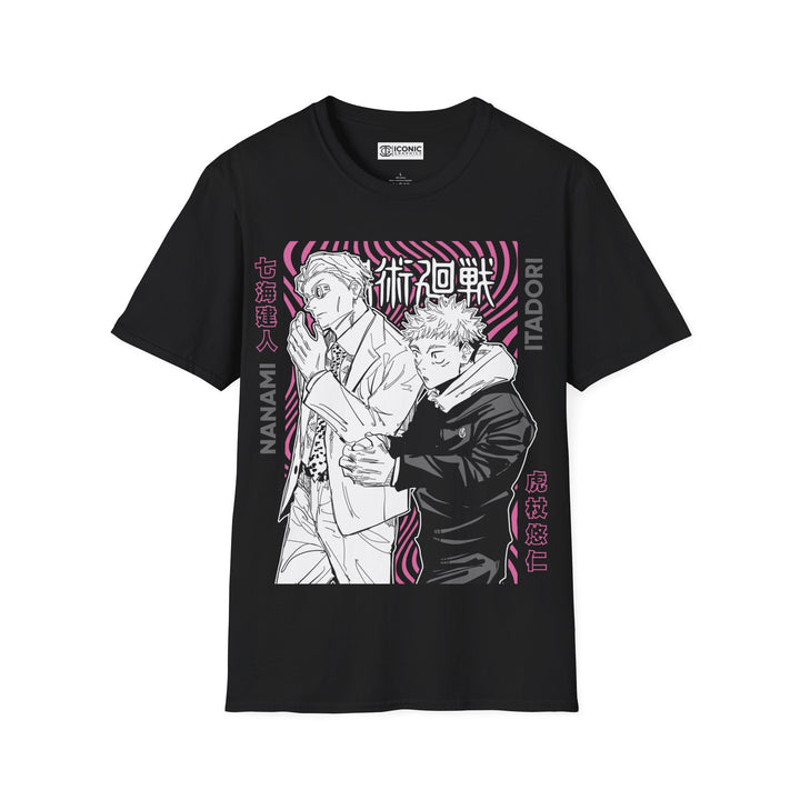 Nanami and Yuji Jujitsu Kaisen T-Shirt - IGZ Clothing  - Nanami and Yuji Unisex Softstyle T-Shirt Best Price 26 at IGZ Clothing 