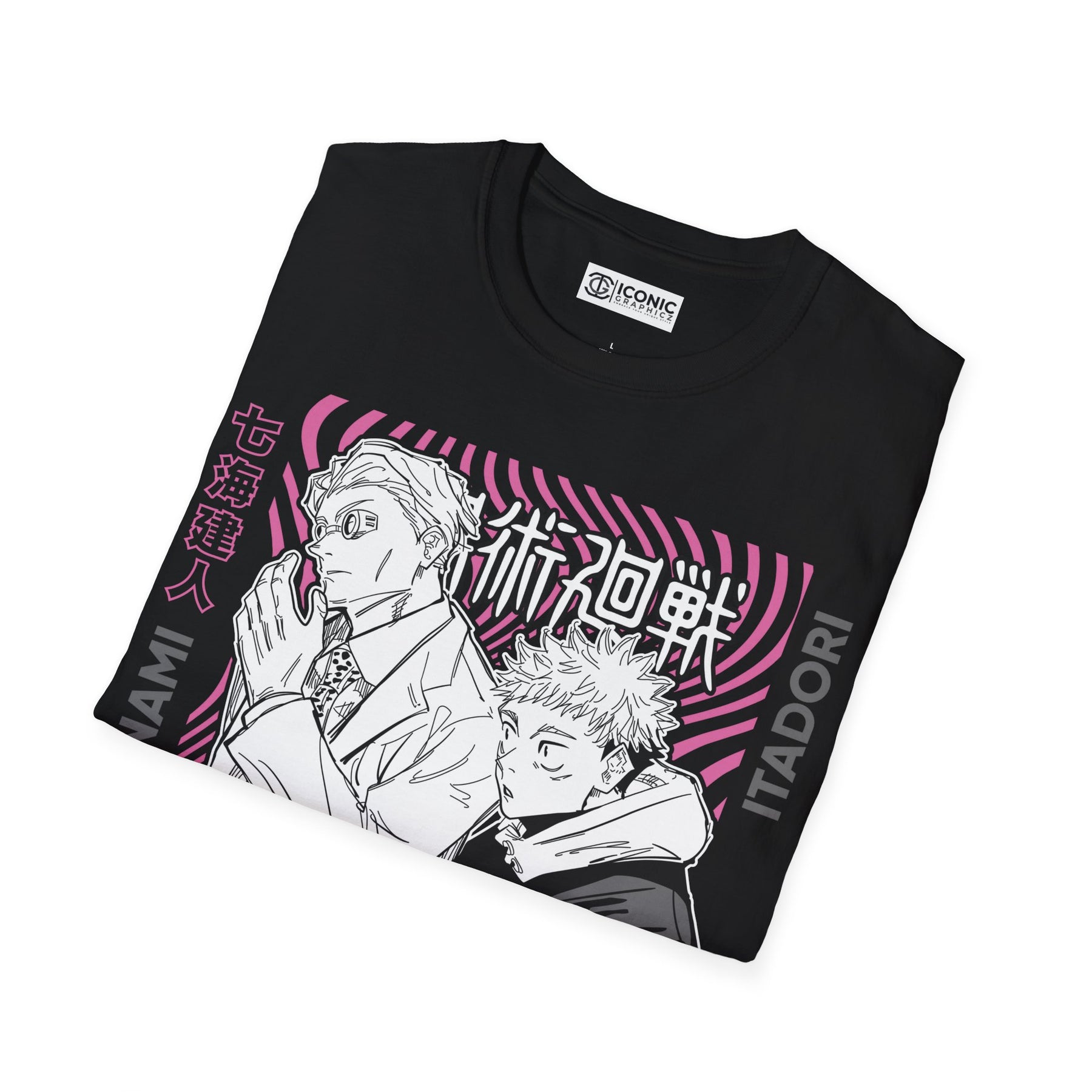 Nanami and Yuji Jujitsu Kaisen T-Shirt - IGZ Clothing  - Nanami and Yuji Unisex Softstyle T-Shirt Best Price 26 at IGZ Clothing 