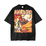 Naruto Oversize Snow Washed T-Shirt ODMPOD