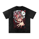 Okarun Dandadan Acid Wash Oversize T-Shirt ODMPOD