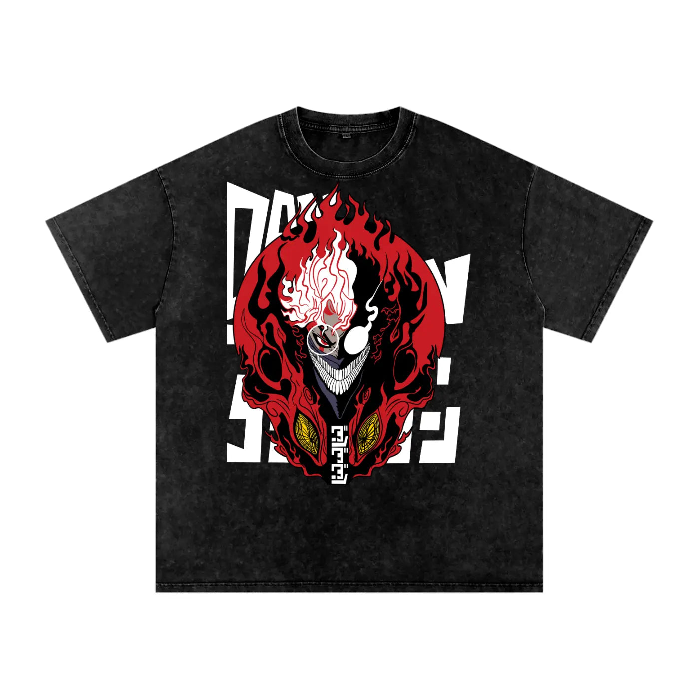 Okarun Dandadan Acid Wash Oversize T-Shirt ODMPOD