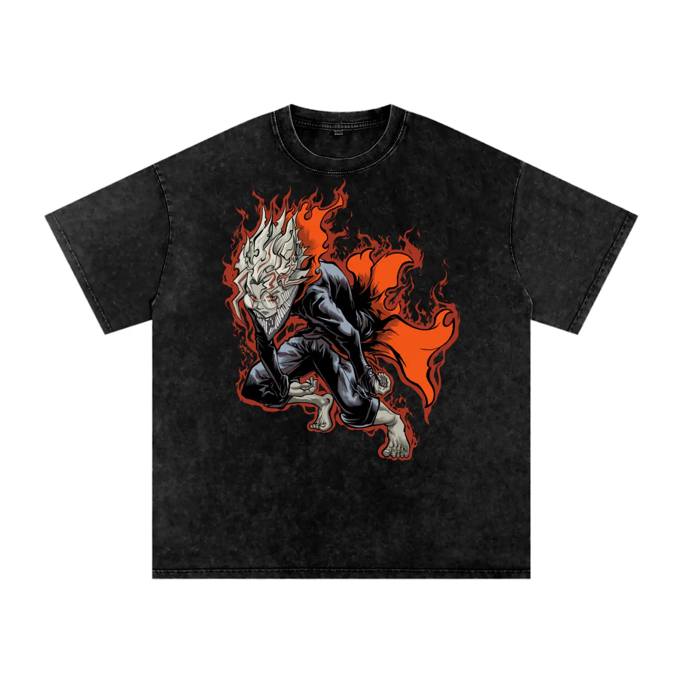 Okarun Dandadan Acid Wash Oversize T-Shirt ODMPOD