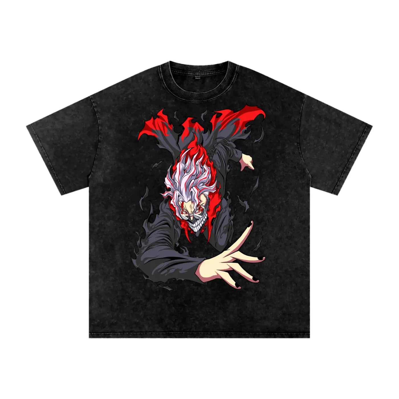 Okarun Dandadan Acid Wash Oversize T-Shirt ODMPOD