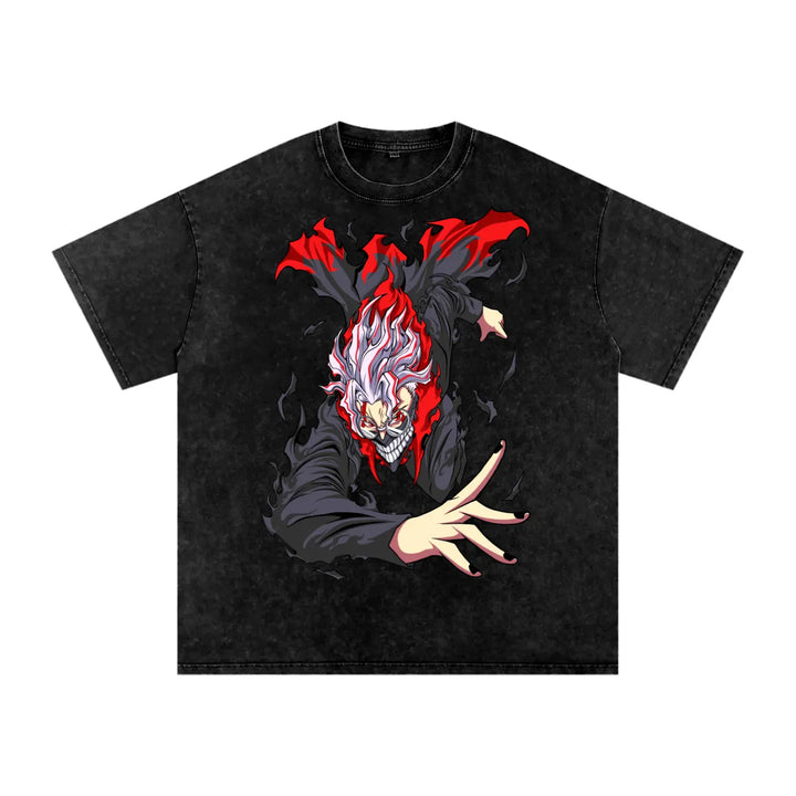 Okarun Dandadan Acid Wash Oversize T-Shirt ODMPOD