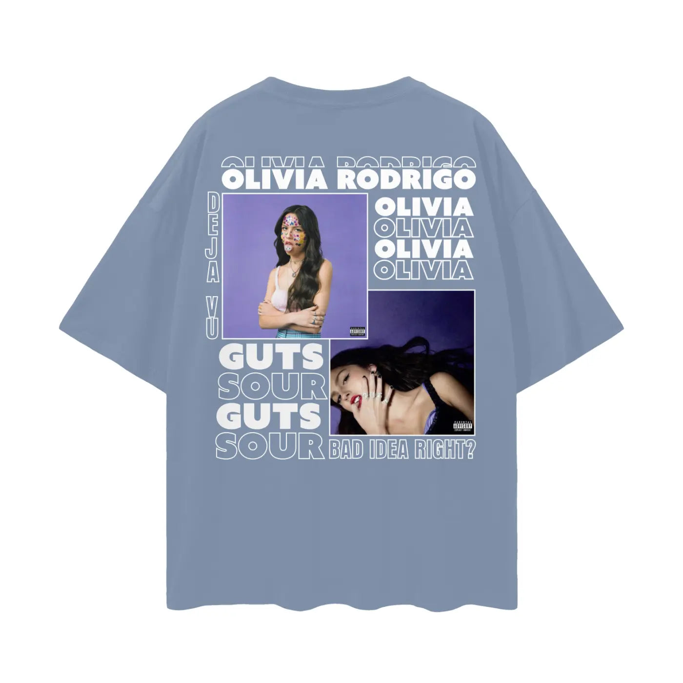 Olivia Rodrigo Oversize Deep Drop Shoulder Tee ODMPOD