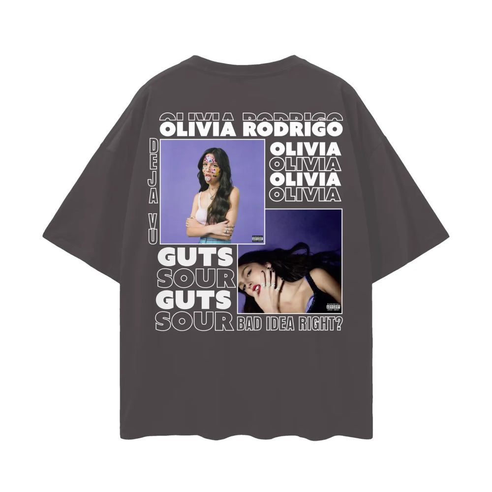 Olivia Rodrigo Oversize Deep Drop Shoulder Tee ODMPOD