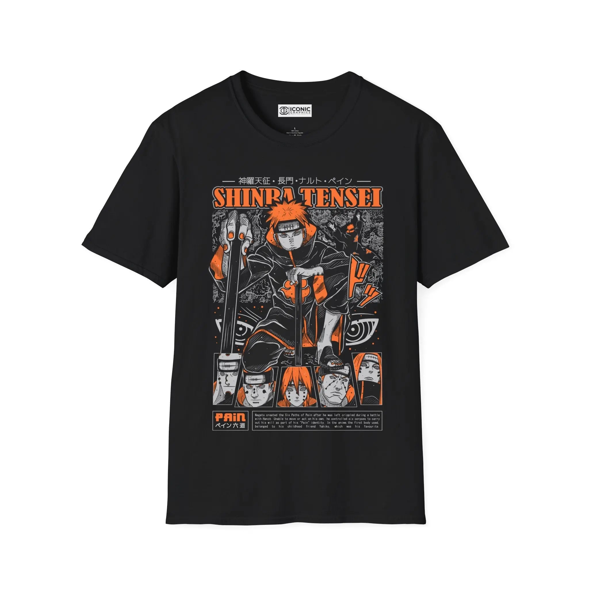 Pain Naruto T-Shirt Printify