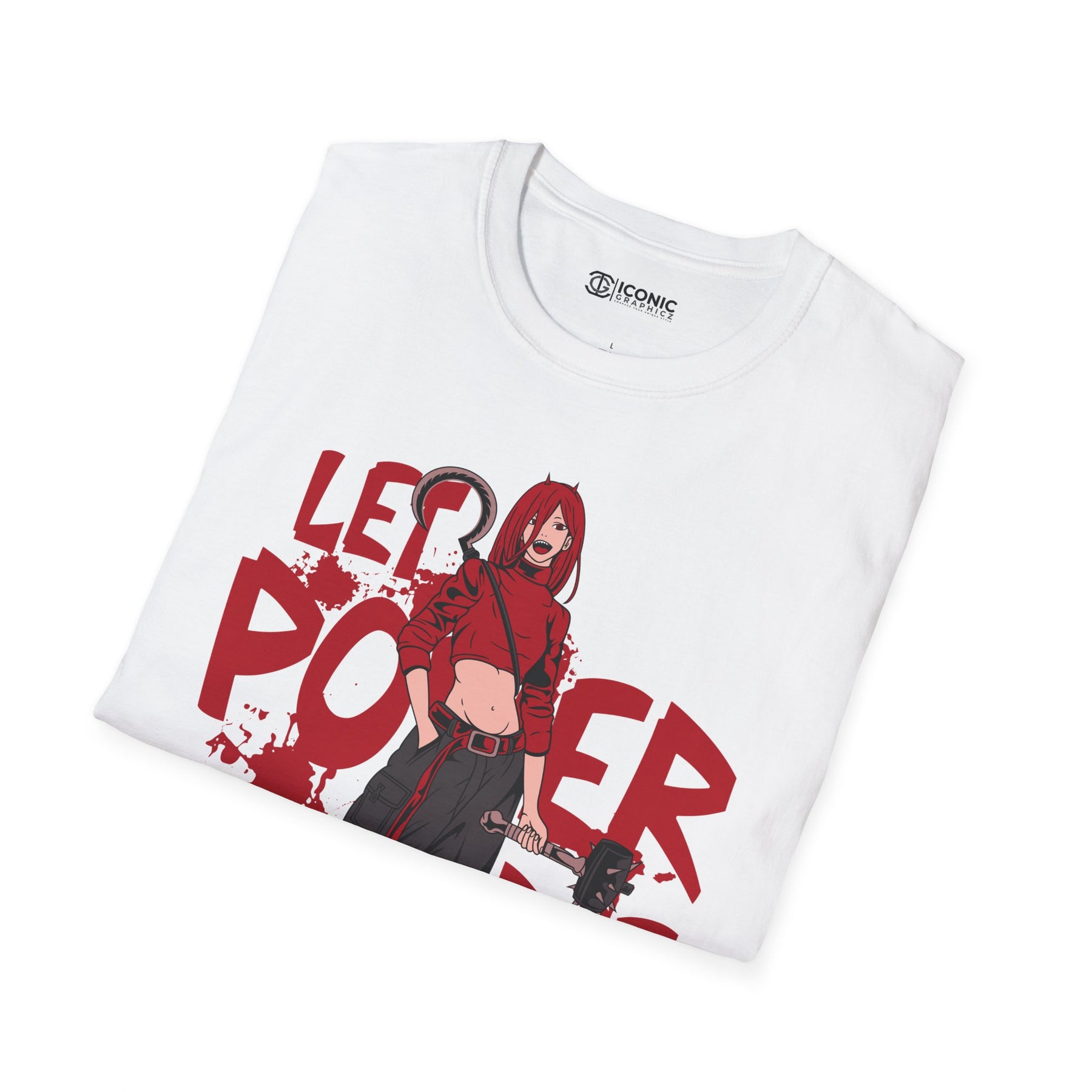 Power Chainsaw Man T-Shirt - IGZ Clothing  - Power Unisex Softstyle T-Shirt Best Price 26 at IGZ Clothing 