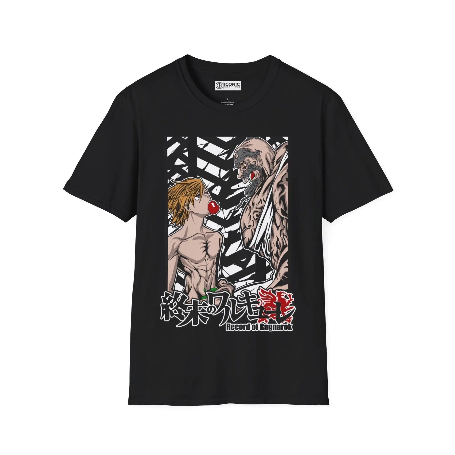 Record of Ragnarok Adam vs Zeus T-Shirt Printify