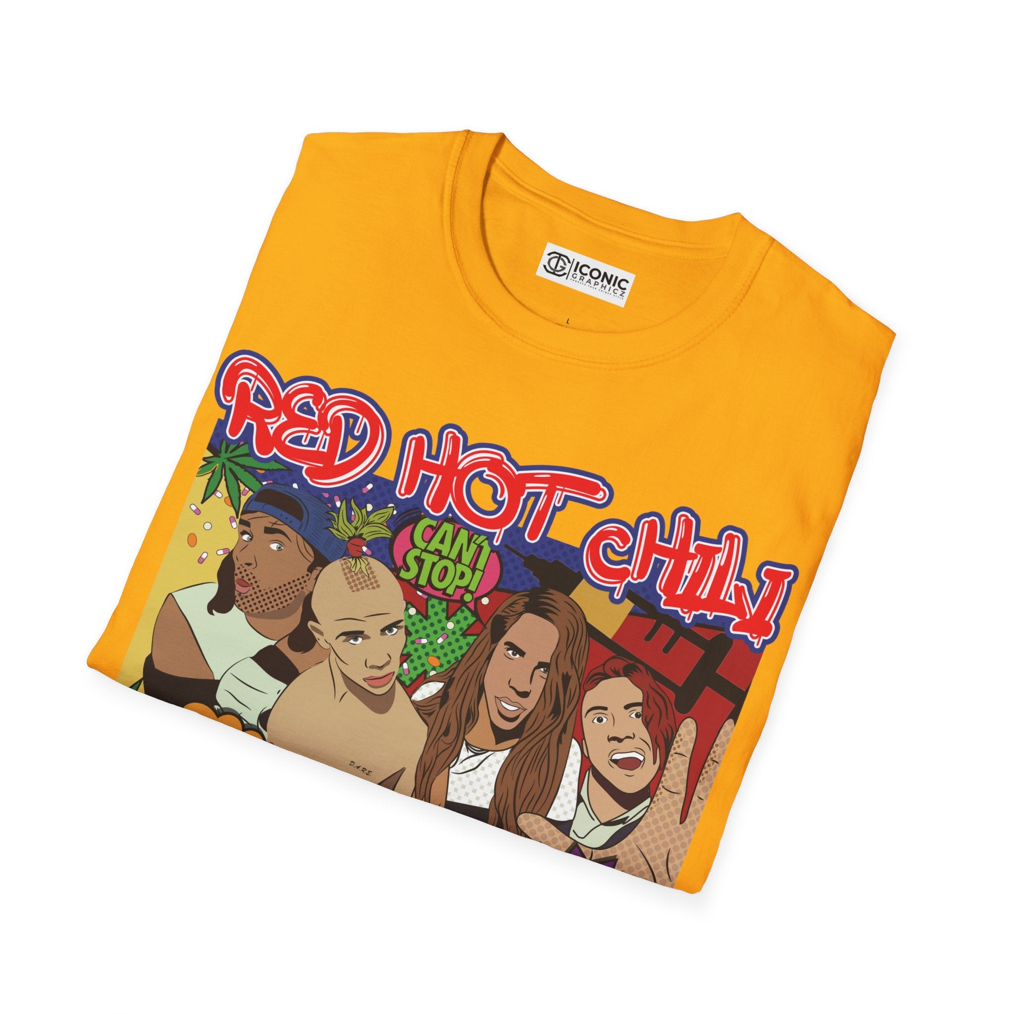 Red Hot Chili Peppers T-Shirt - IGZ Clothing  - Red Hot Chili Peppers Unisex Softstyle T-Shirt Best Price 26 at IGZ Clothing 
