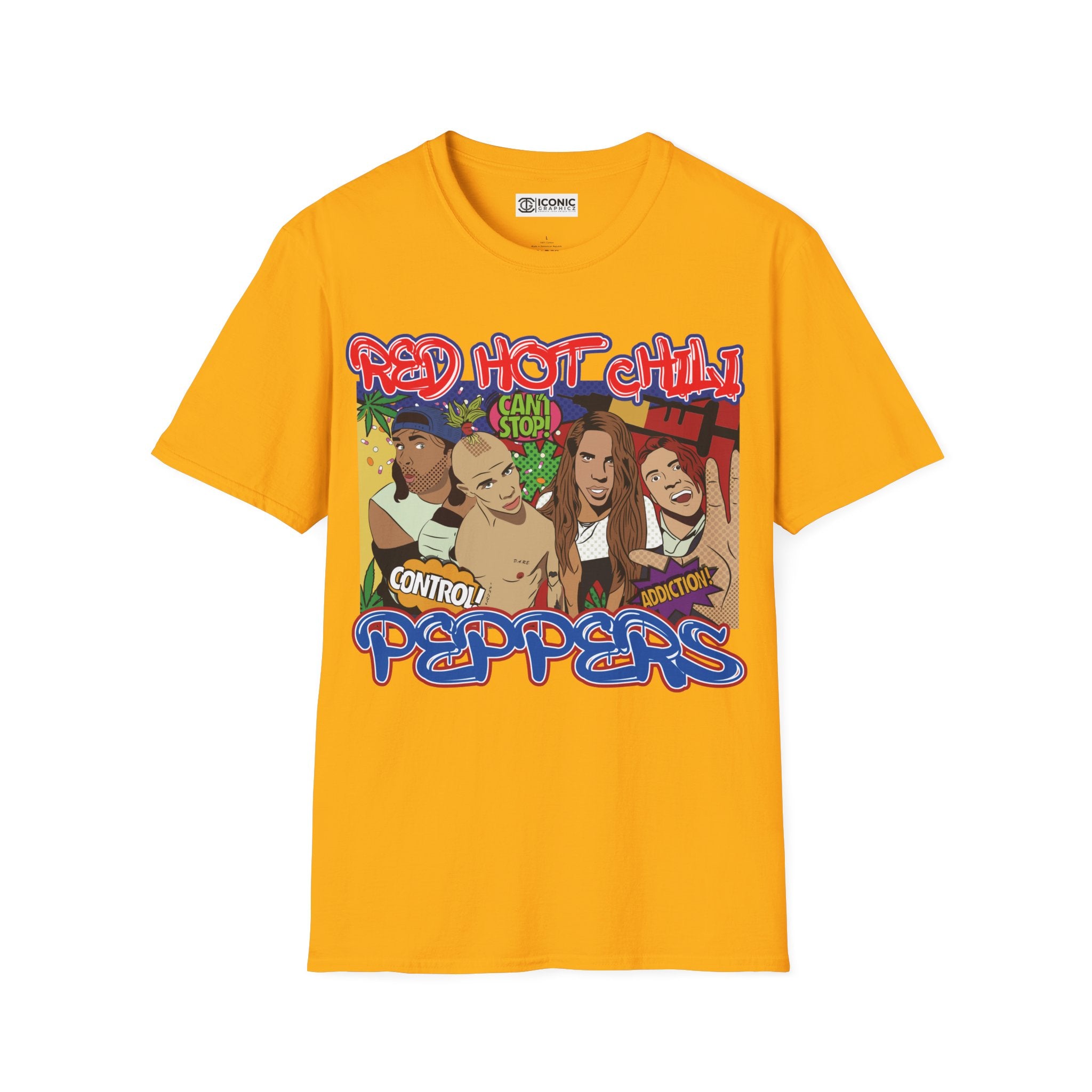 Red Hot Chili Peppers T-Shirt - IGZ Clothing  - Red Hot Chili Peppers Unisex Softstyle T-Shirt Best Price 26 at IGZ Clothing 