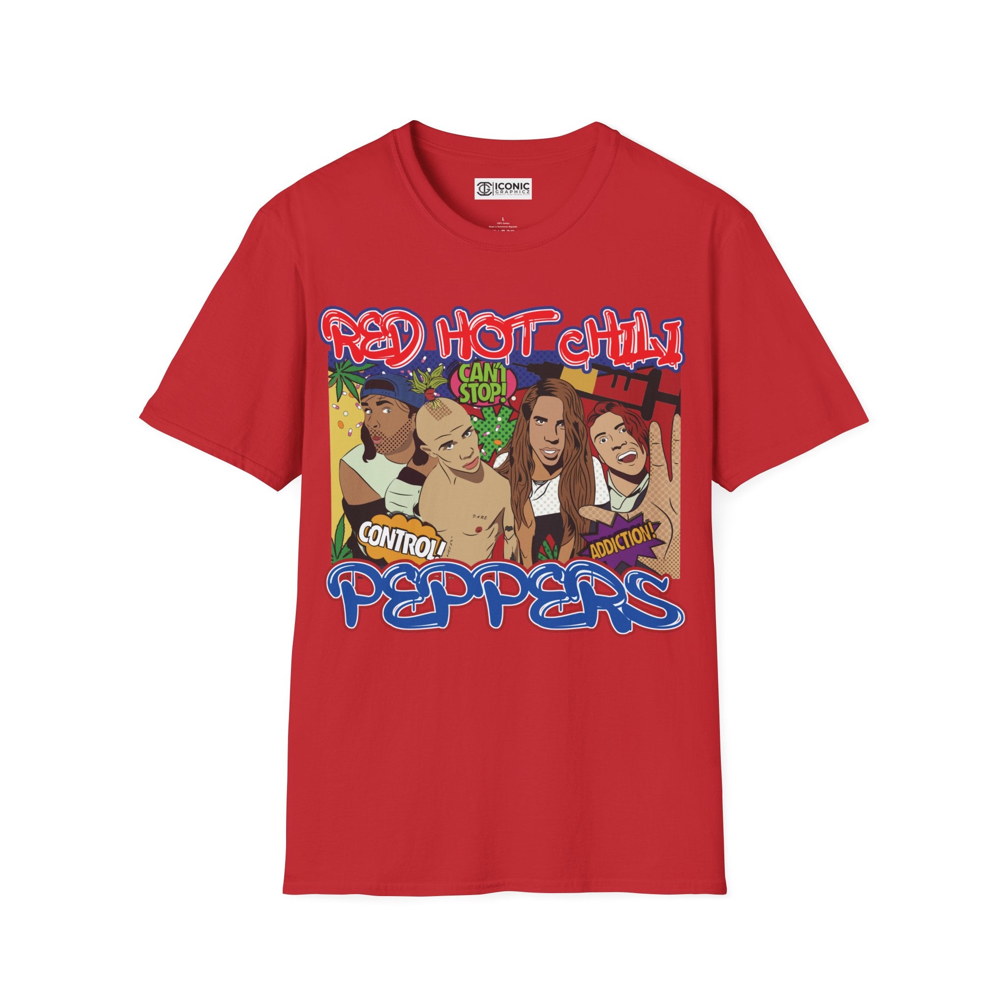 Red Hot Chili Peppers T-Shirt - IGZ Clothing  - Red Hot Chili Peppers Unisex Softstyle T-Shirt Best Price 26 at IGZ Clothing 