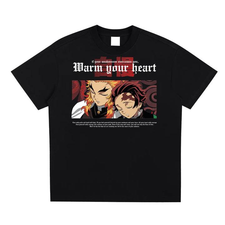 Rengoku x Tanjiro Demon Slayer Sorona Quick-Dry Cooling T-shirt ODMPOD