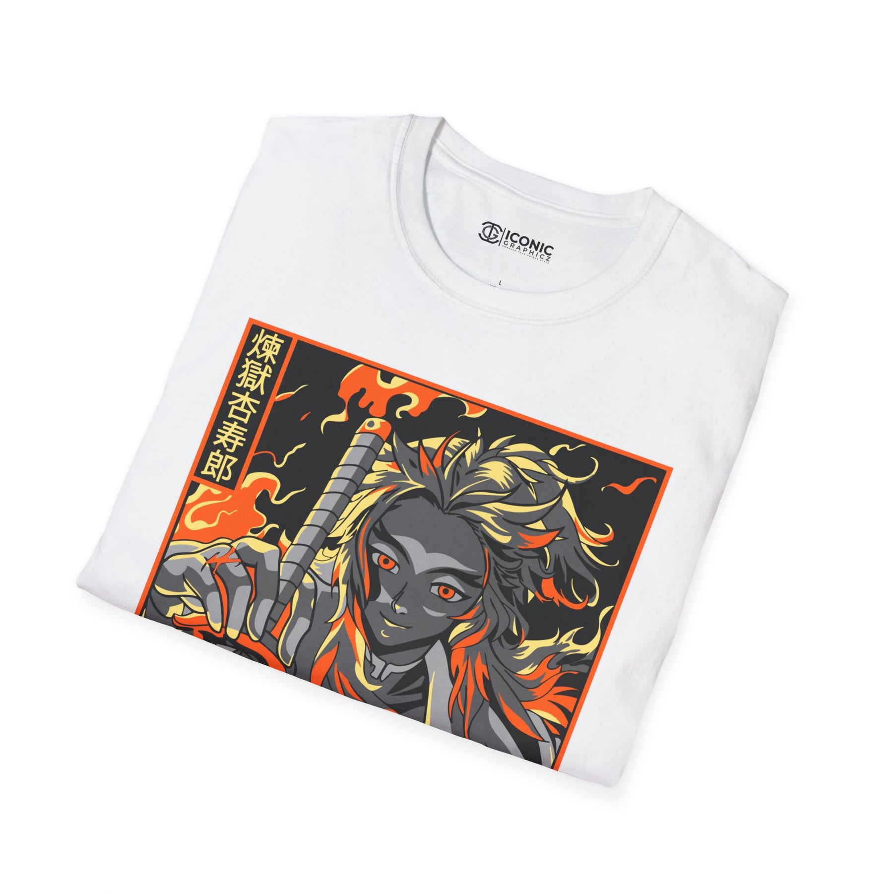Rengoku Demon Slayer T-Shirt - IGZ Clothing  - Rengoku Unisex Softstyle T-Shirt Best Price 26 at IGZ Clothing 