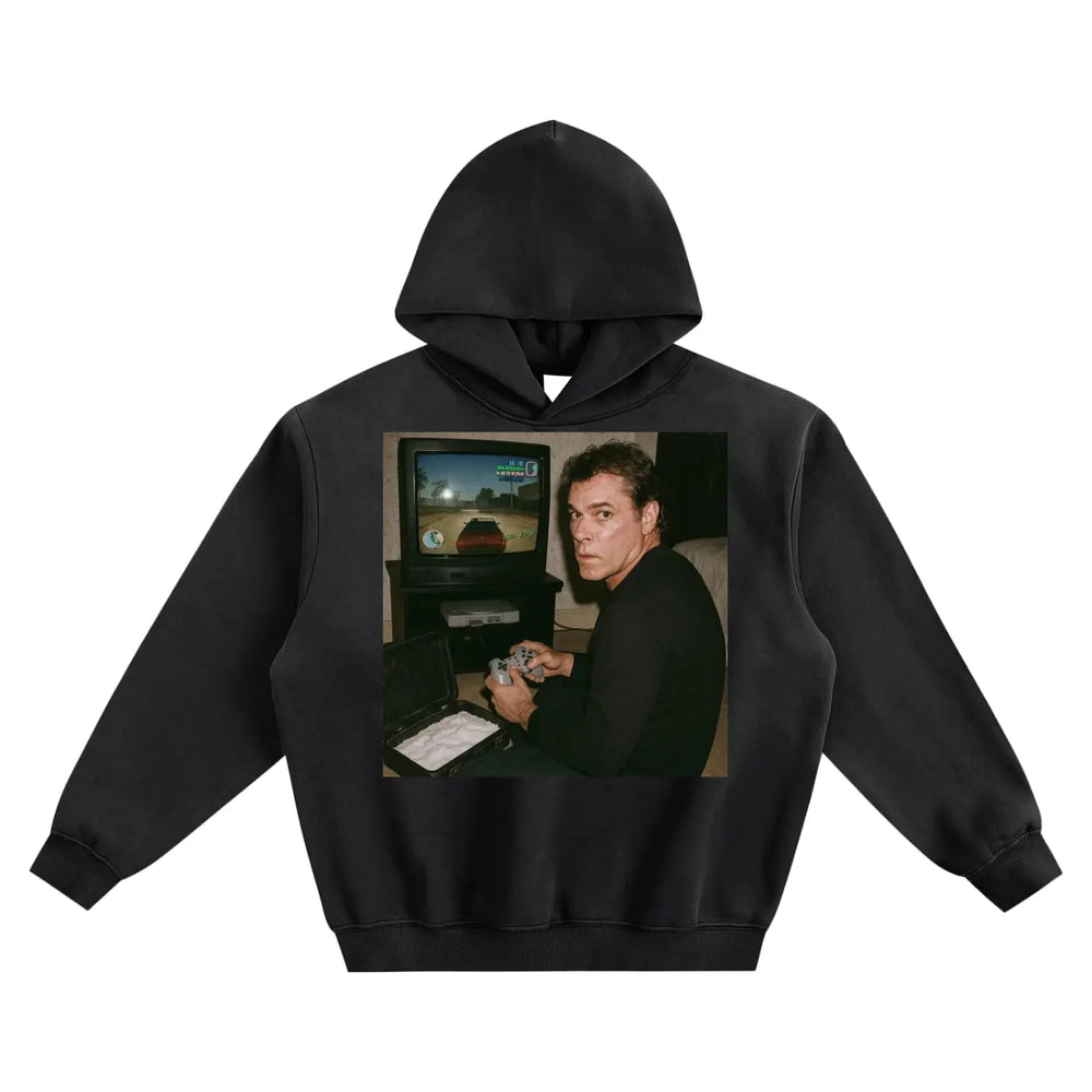 Retro Gaming Fleeced Boxy Hoodie ODMPOD