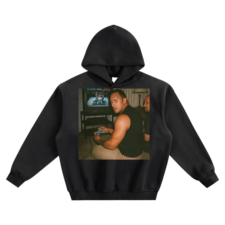 Retro Gaming Fleeced Boxy Hoodie ODMPOD