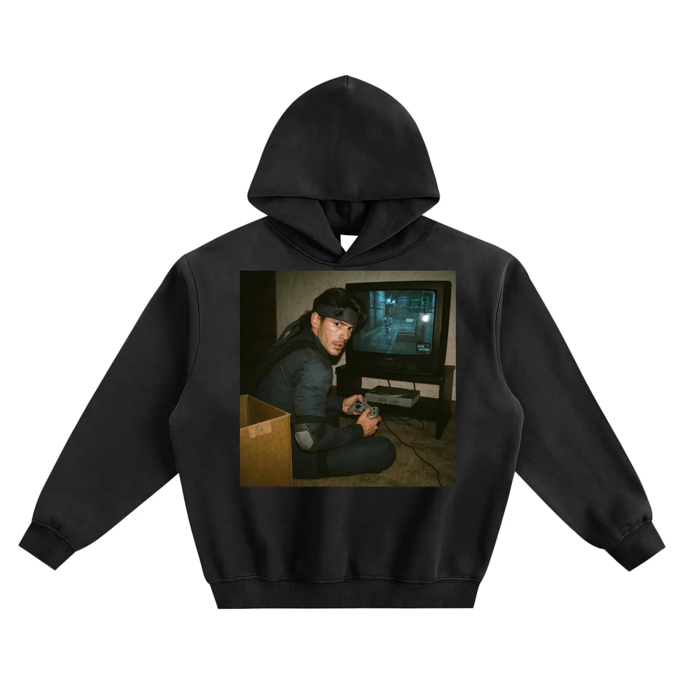 Retro Gaming Fleeced Boxy Hoodie ODMPOD