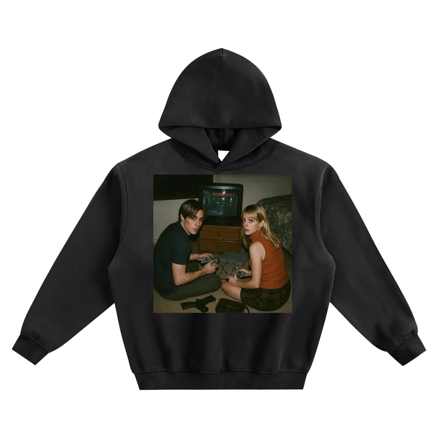 Retro Gaming Fleeced Boxy Hoodie ODMPOD