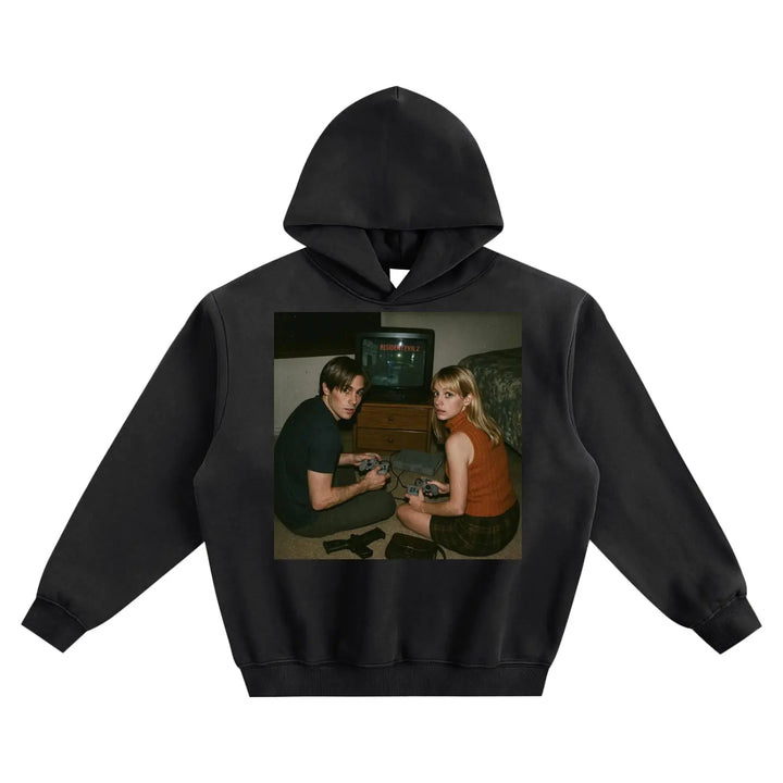 Retro Gaming Fleeced Boxy Hoodie ODMPOD