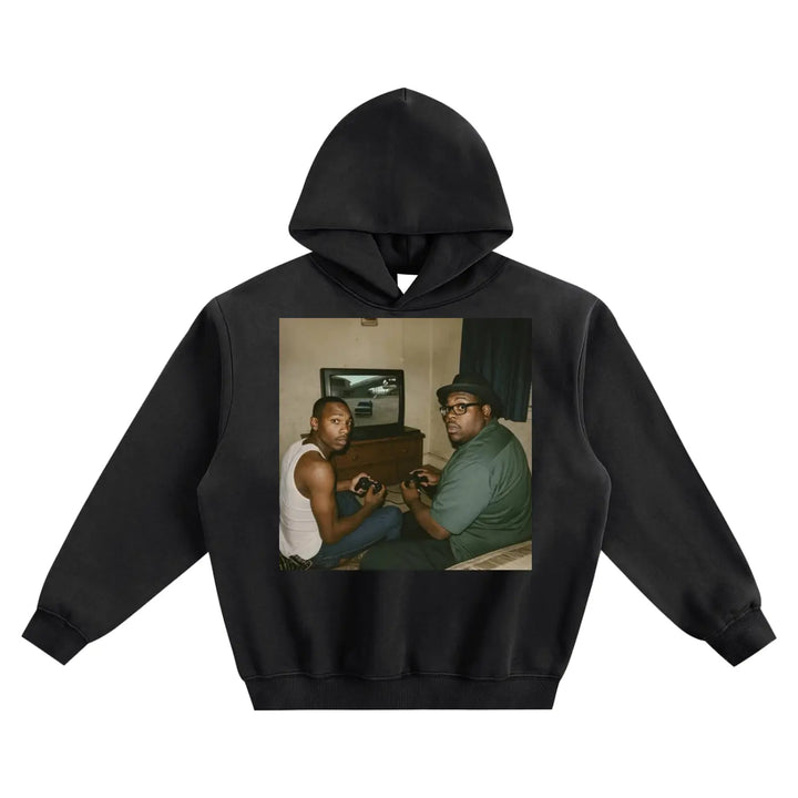 Retro Gaming Fleeced Boxy Hoodie ODMPOD