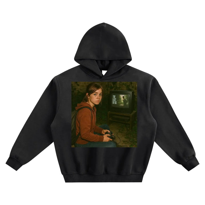 Retro Gaming Fleeced Boxy Hoodie ODMPOD